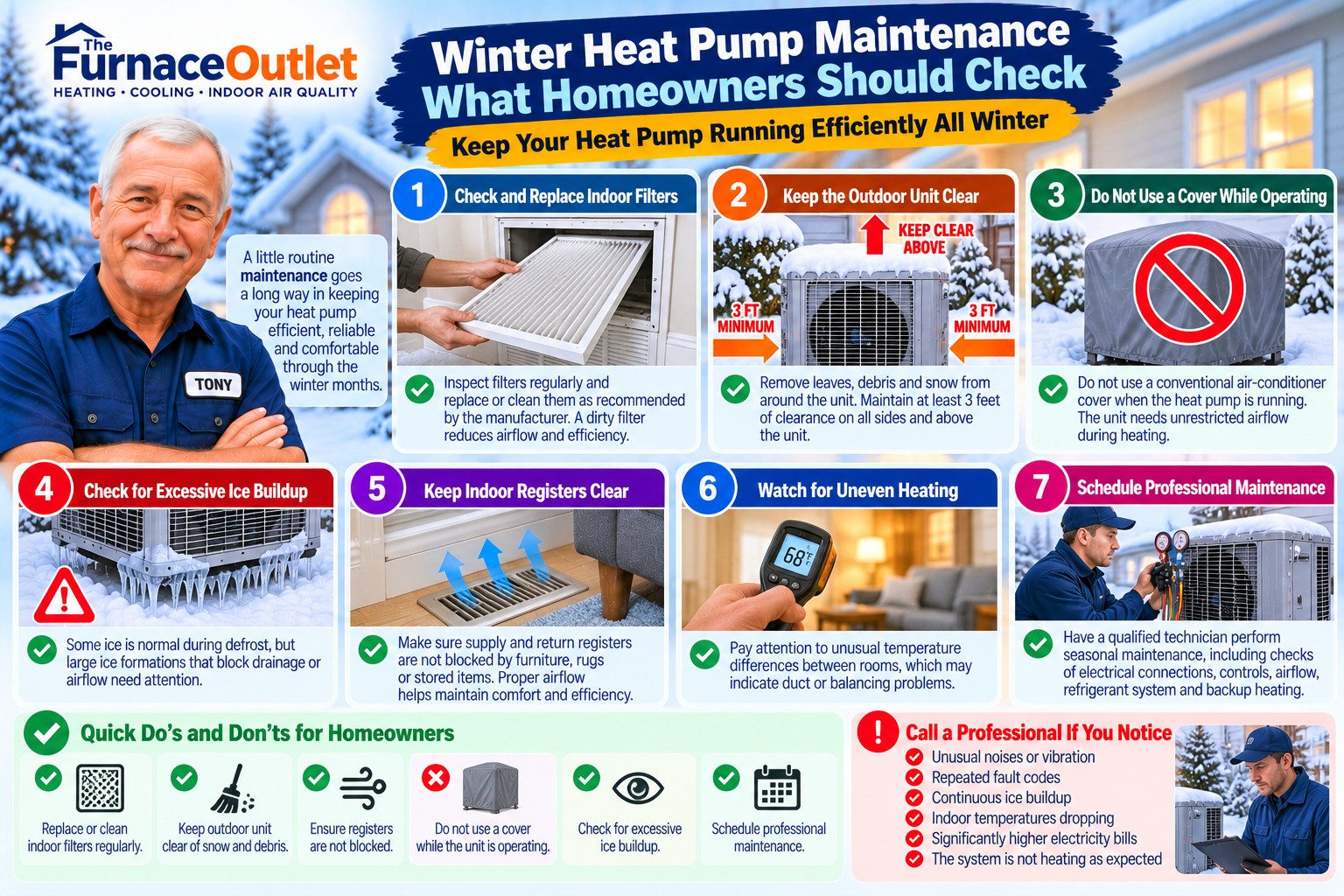 Winter Heat Pump Maintenance: What Homeowners Should Check