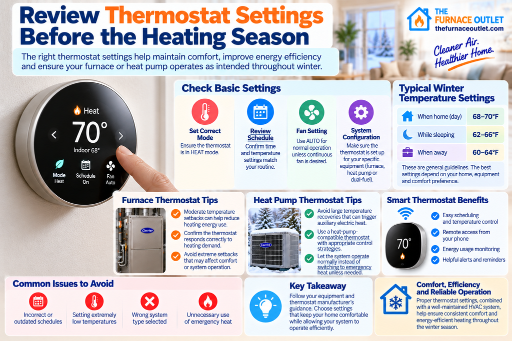 Review Thermostat Settings Before the Heating Season